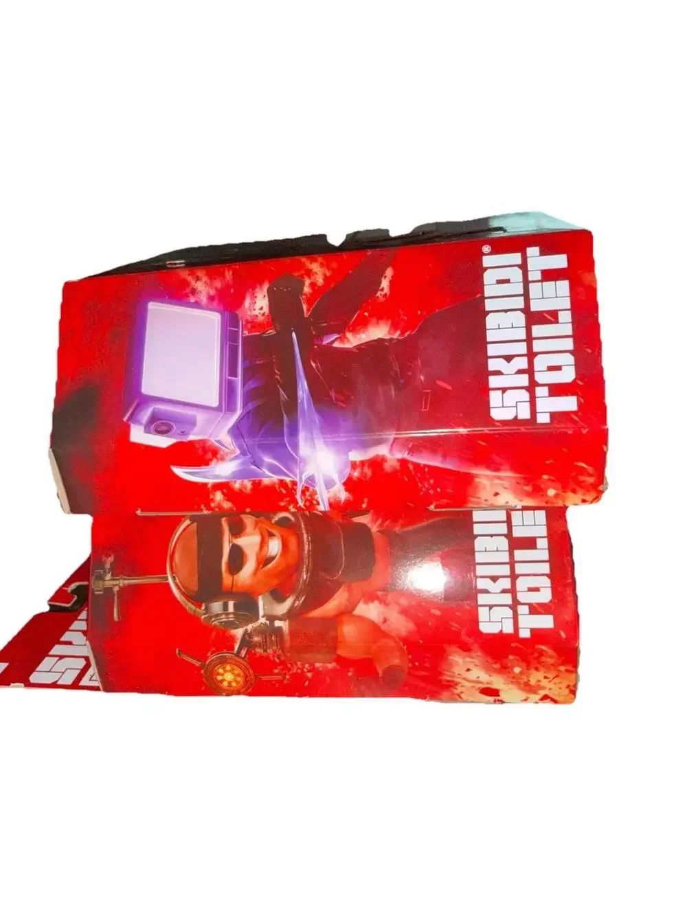 Lot Of TWO Skibidi Toilet Deluxe Figure Series Dark TV Man And Berserker Skibidi